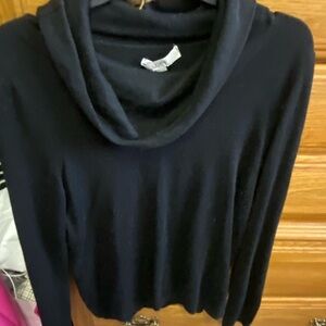 Black Cowl Neck Sweater